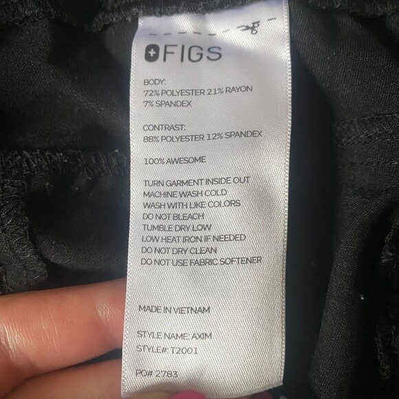 FIGS Technical Collection Men's Axim Cargo Scrub Pant - Black XL - Picture 11 of 12